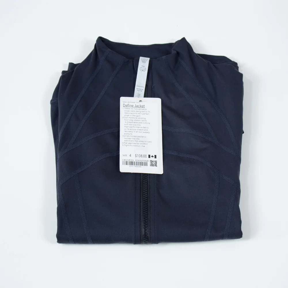 Fitness LuLu Running Street Women Yoga Clothes Jackets Tops Blazer Cardigan Without Cap Tight Coat Casual Clothing