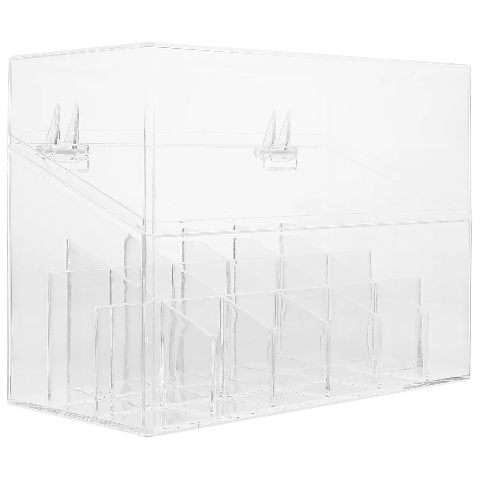 

Lipstick Organizer Holder Vanity Makeup Household Delicate Stand Clear Storage Box Dip Desktop Rack