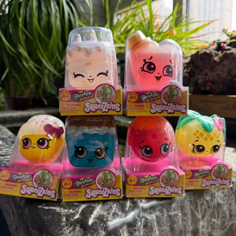 Фото В наличии! Оригинальный слайм Shopkins: приятный на ощупь, антистрессовый, мягкий, в форме фруктов. Идеальный подарок. №1