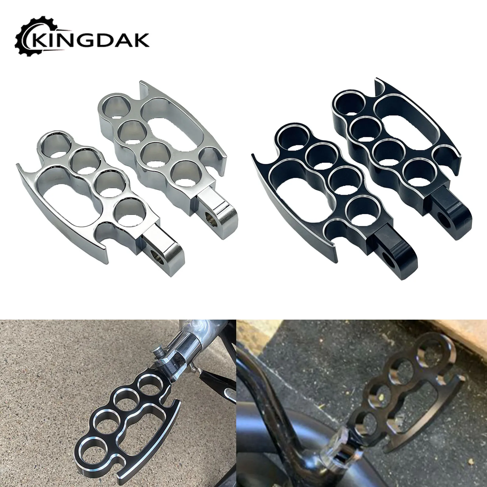 

Мотоциклетная костяшка, левая и правая боковая подставка для ног, мужское крепление, подножка для Harley Sportster Softail Dyna Road King Cafe Racer Chopper