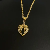 new hot sale fashion trend jewelry angel wings vintage alloy pendant necklace jewelry