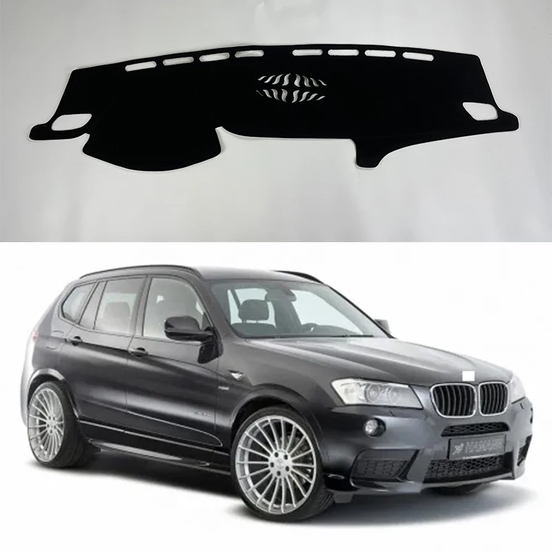

For BMW X3 F25 2011-2016 Protective Pad Car Dashboard Avoid Light Pad Instrument Platform Desk Cover Leather velvet Mat Carpet