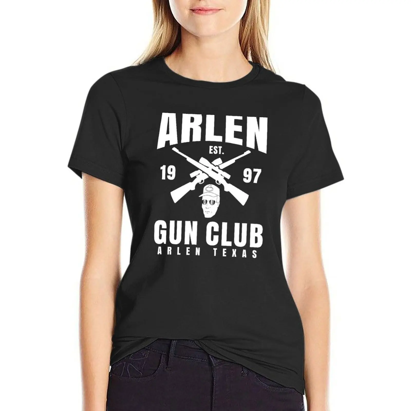 Футболка Arlen Gun Club забавная одежда Аниме с графикой весенняя для женщин 2024