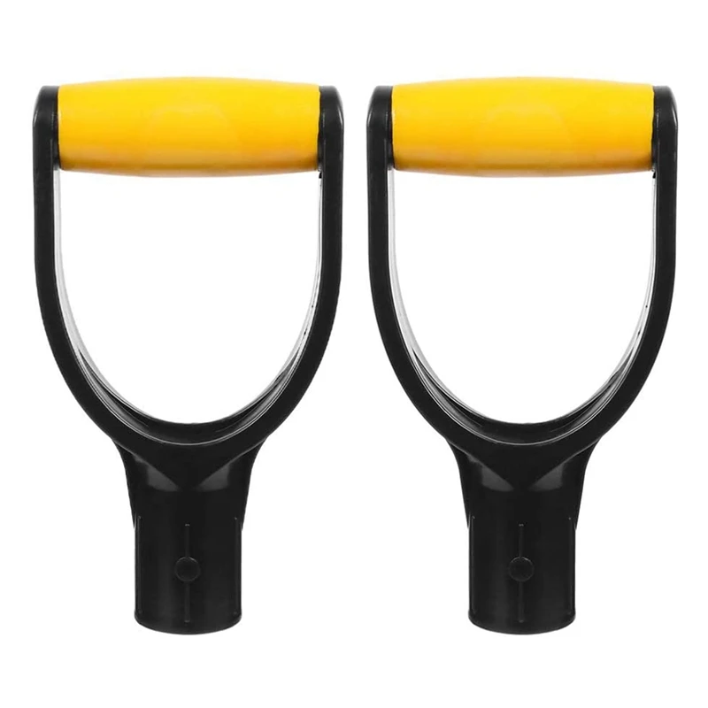 

2 Pieces D Shovel Handle Plastic Replacement Handle Spade Forks Hand Guard Handle For Garden Shovel Snow Shovel
