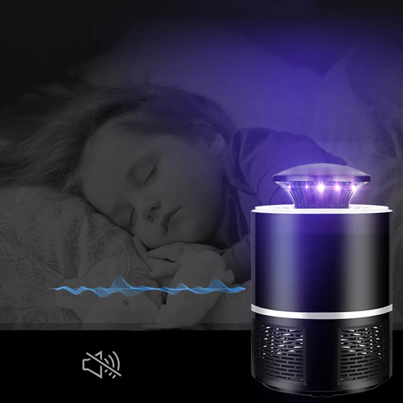 Лампа-ловушка для комаров бесшумная светодиодная ловушка и насекомых USB спальни