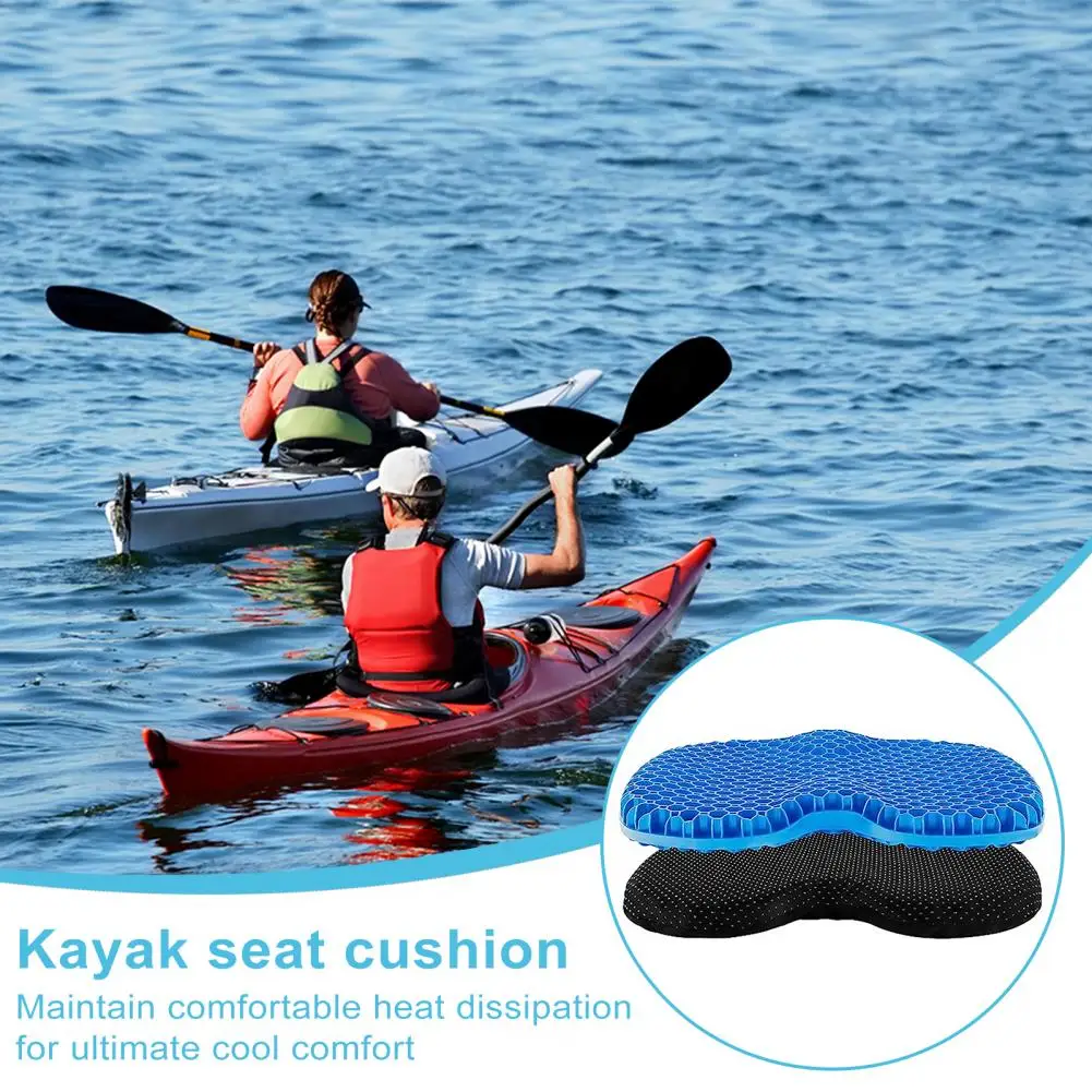 Seat Cushion Thick Waterproof Gel Seat Cushion Kayak Seat Pad With Non-slip Cover Inflatable Canoe & Boat Fishin
