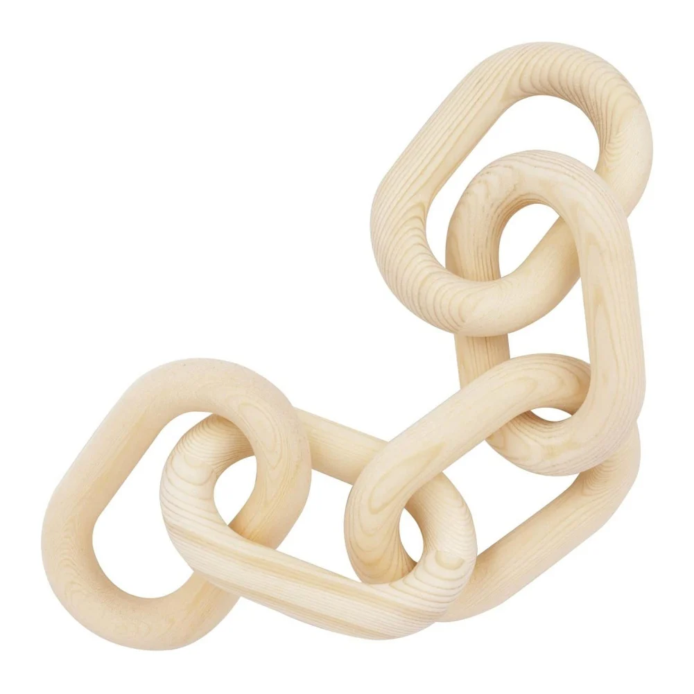 

Wood Chain Link Decor Wood Decor Hand Carved Decorative Wood Chain Brand New