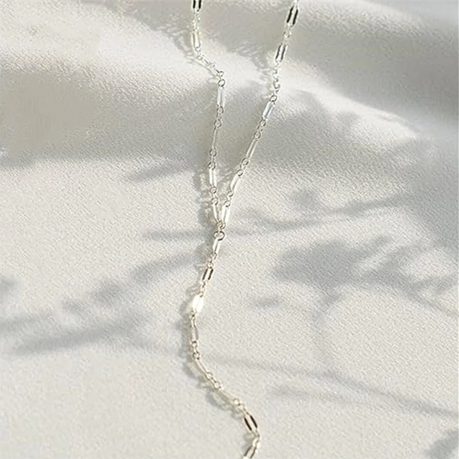 Новое модное простое Y-образное длинное ожерелье-цепочка для женщин нишевое