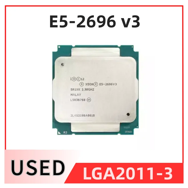 

Xeon E5-2696 v3 E5 2696v3 E5 2696 v3 2,3 ГГц 18 ядер двадцать 36 потоков 45 МБ 135 Вт ЦПУ процессор LGA 2011-3