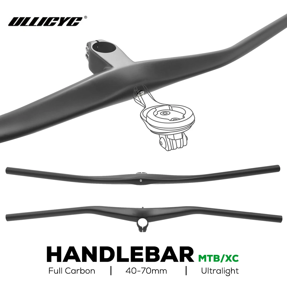 Карбоновый однотонный интегрированный велосипедный руль для горного ...