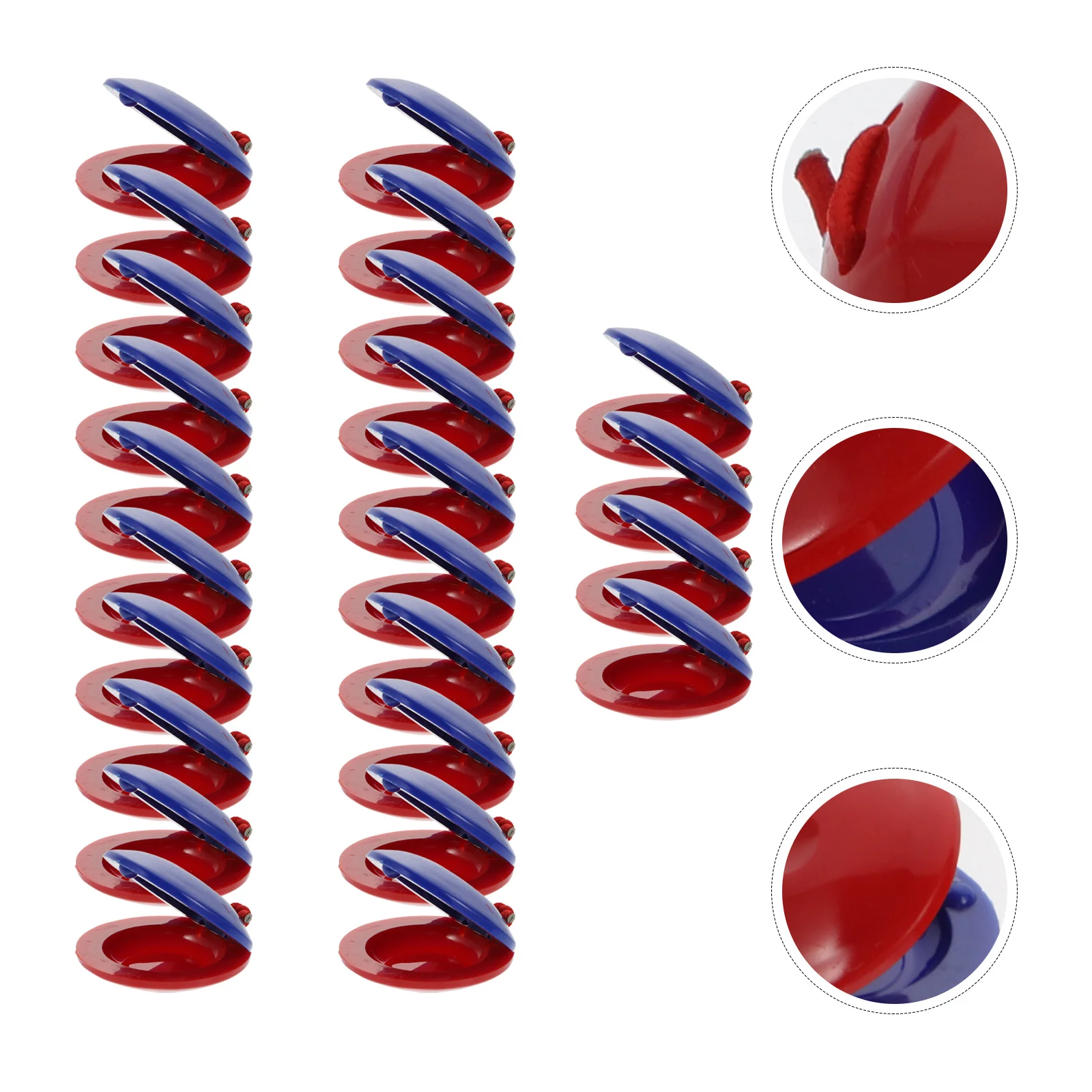 24 шт. игрушки кастаньеты пластиковые дошкольные детские инструменты музыкальные