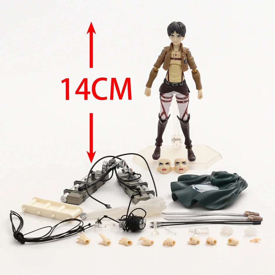 Фото Figma 207 Эрен Jaeger 203 Mikasa Ackerman 213 Levi экшн-фигурка из ПВХ Коллекционная модель искусственных предметов в подарок №2