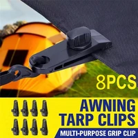 8pcs heavy duty windproof canopy clamp grip clips accessory for camping tarps caravan garden shade cloth accessories yj