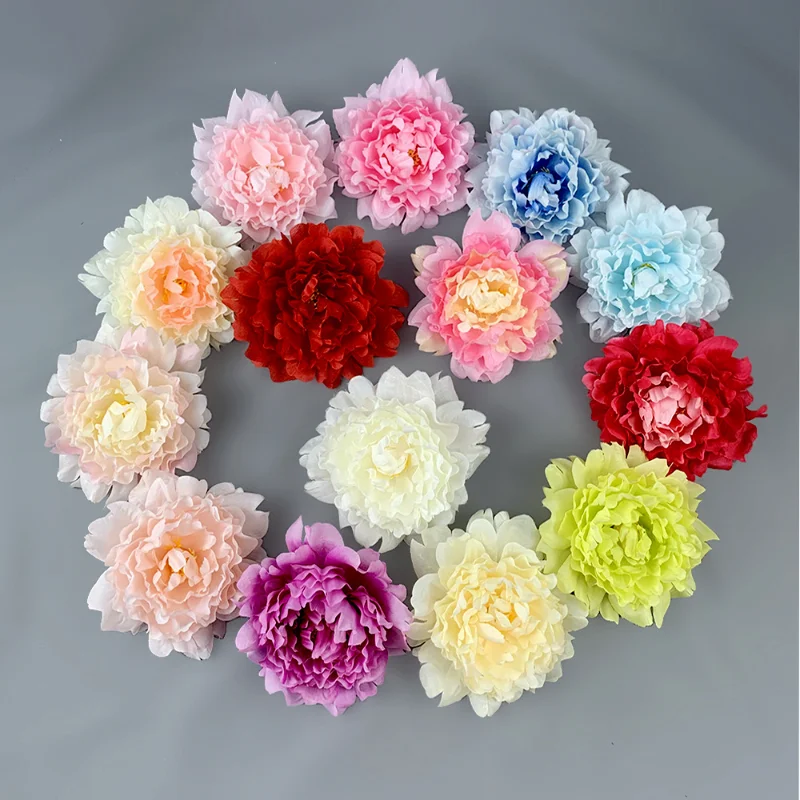 

Simulation Peony Flower Peony Flower Head Lantern Decoration Flower Wedding Flower Wall Fake Flower Diy Material Wholesale