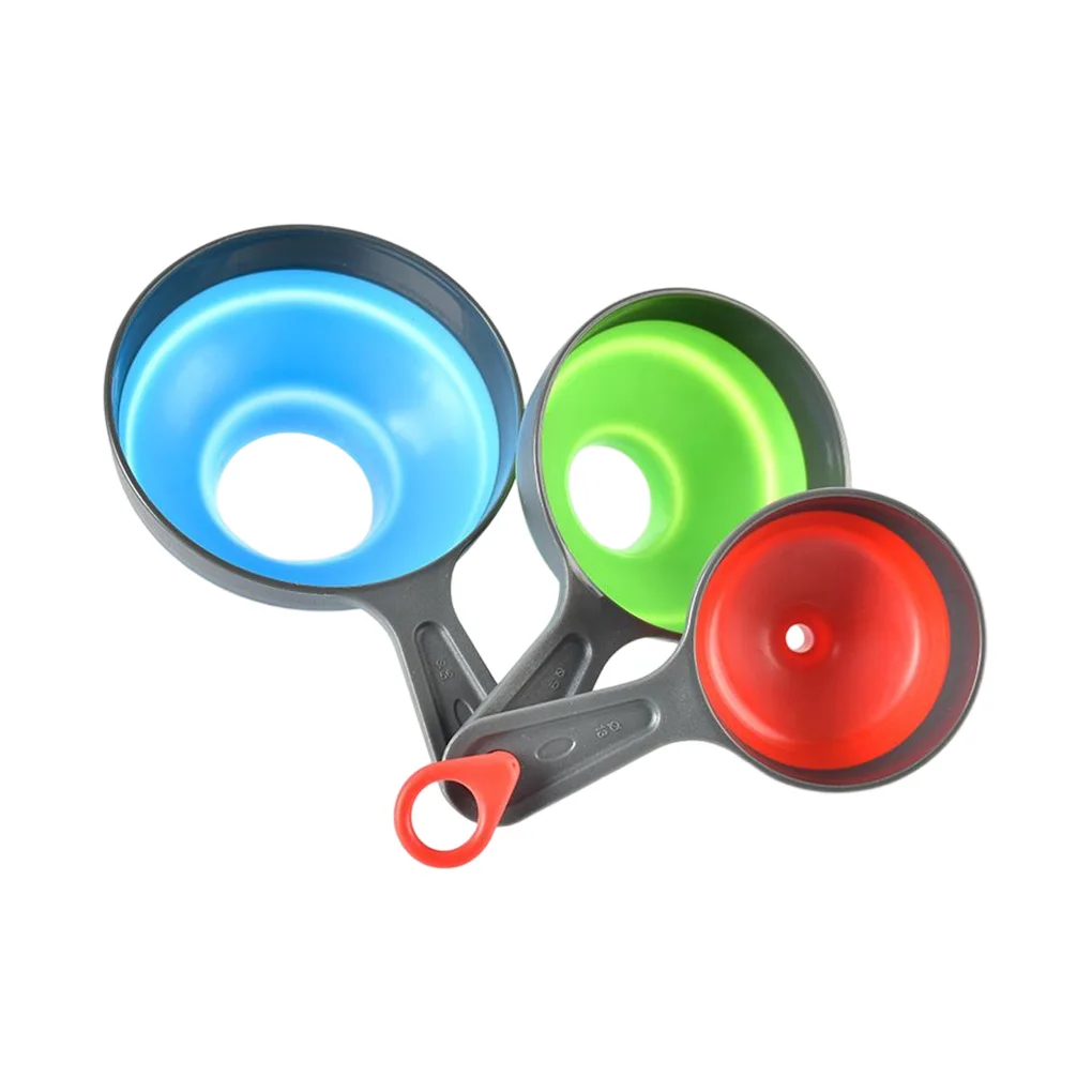 

Телескопическая силиконовая воронка широкая баночка для рта, канистры для масла, воронки для специй, складные принадлежности, консервированные бутылочки с диффузором