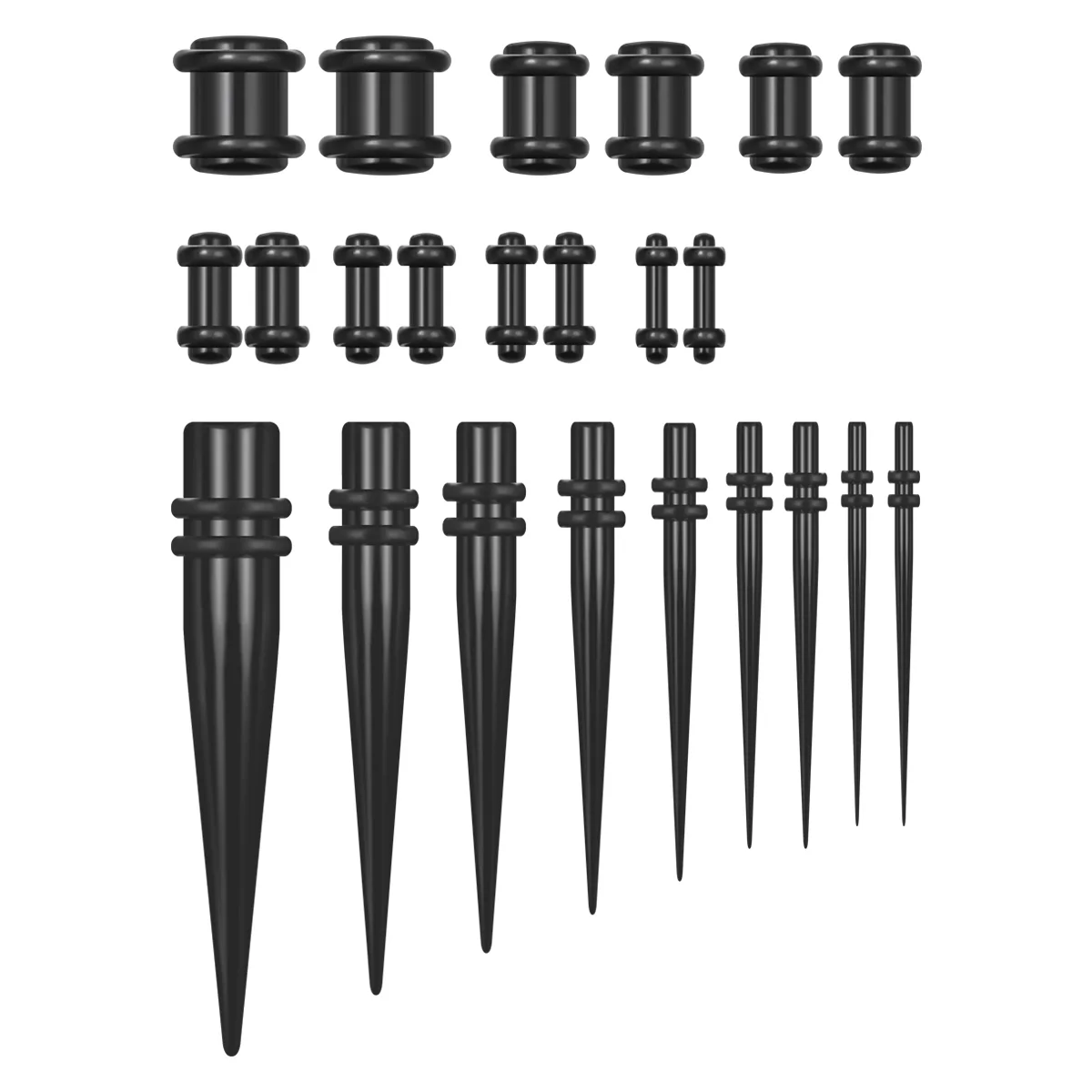 

Ear Expanders Stretching Jewelry Kit Plug Plugs Acrylic Taper Set Expansions Body Gauges Cone Expander Expansion Puncture