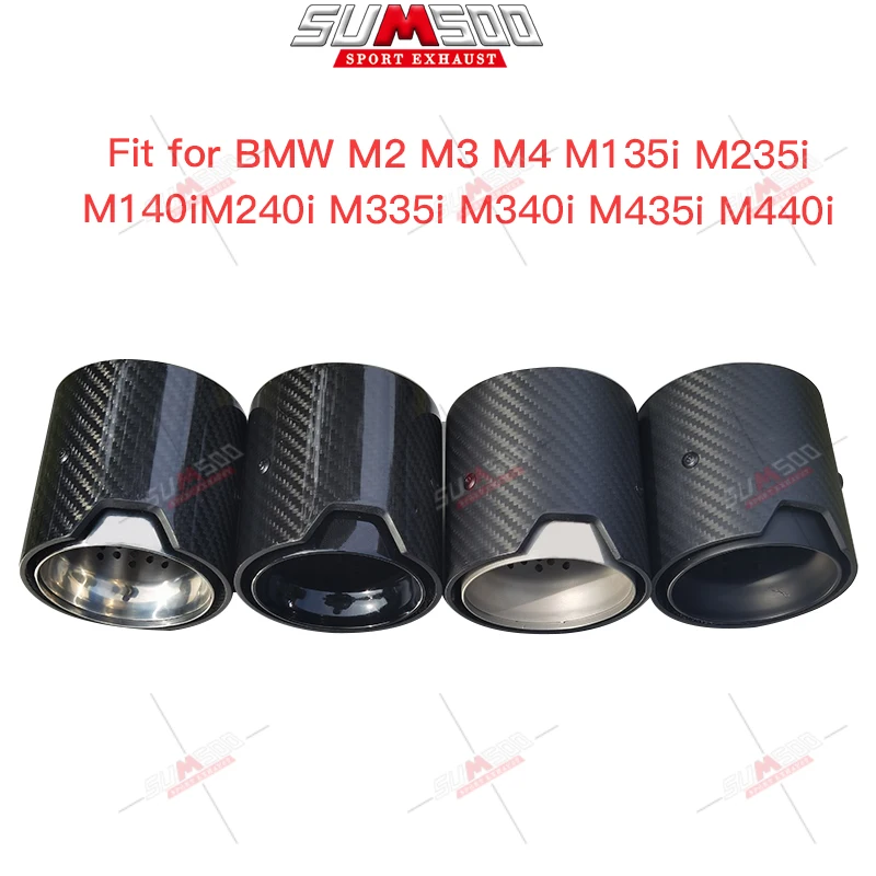 1PCS Carbon Fiber Exhaust tip Auspuffspitze for BMW M2 M3 M4 M135i M235i M140i M240i M335i M340i M435i M440i