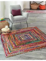rug 100 natural cotton braided style runner rug living area carpet handmade rug carpets for living room bedroom home decor