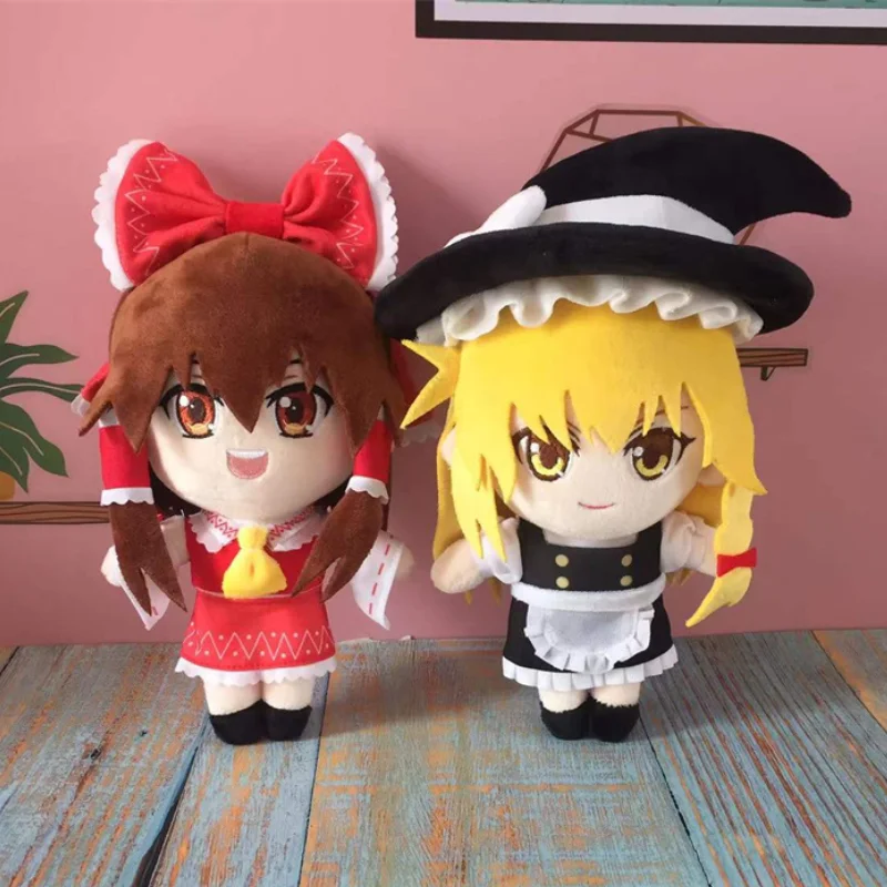 

Игрушечная плюшевая кукла из игры «Проект Touhou», 20 см, Hakurei Reimu Kirisame Marisa, милая мягкая набивная подушка, детский подарок, косплей