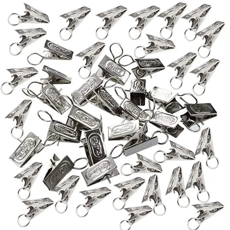 

100 шт., серебристые металлические зажимы-Аллигаторы X5QB