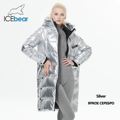ICEBARE 2023 Inverno novo estilo prolongado jaqueta da moda da moda de inverno de inverno Gwy22527D