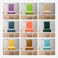 124 pcs universal stretch chair cover for dining room spandex chair slipcover elastic stretch cases for chairs kitchen banquet