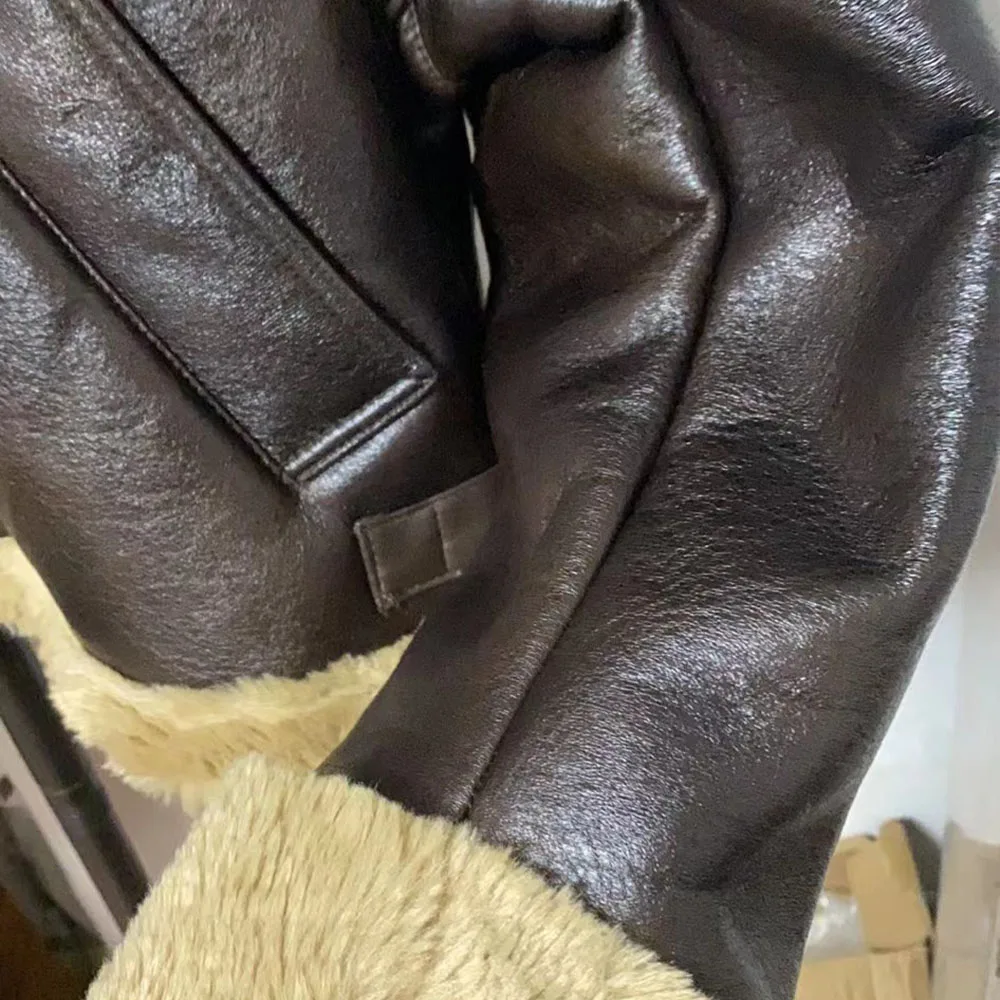 Autumn and winter new fashion women's casual all-match lapel long-sleeved short imitation leather cotton clothing