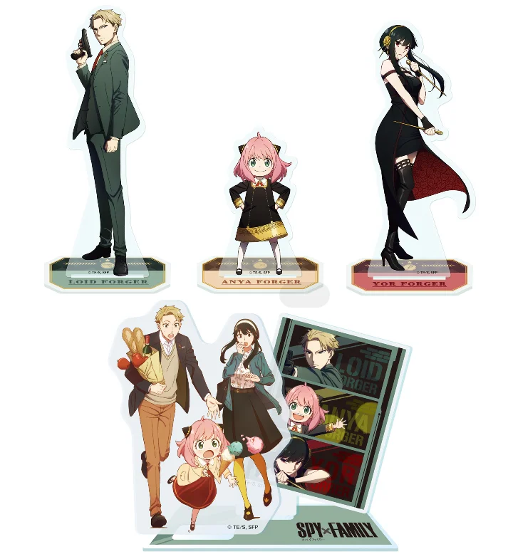

Anime SPY×FAMILY Twilight Yor Forger Anya Forger Cosplay Acrylic Stand Figure Model Plate Display Desktop Toys Xmas Fans Gift