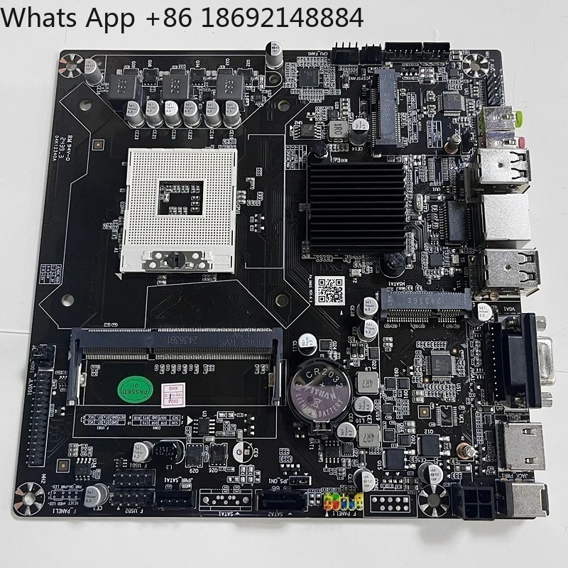 Фото Материнская плата HM65 с одним слотом памяти DDR3, мини-плата PGA988, универсальная материнская плата для процессоров второго и третьего поколений. №1