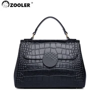 zooler luxury elegant bags genuine leather big brands handbags for women shoulder bag official black bolsaswg296
