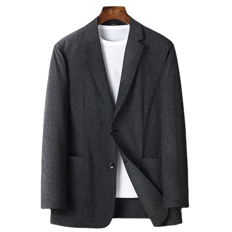 Блейзер Мужской Свободного Покроя деловой зеленый повседневный жакет роскошный