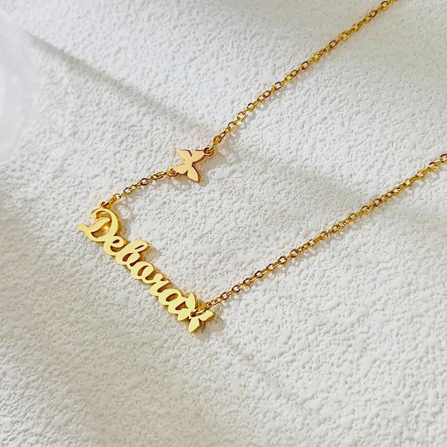 Индивидуальная именная подвеска GUILING в виде бабочки женские Чокеры на заказ