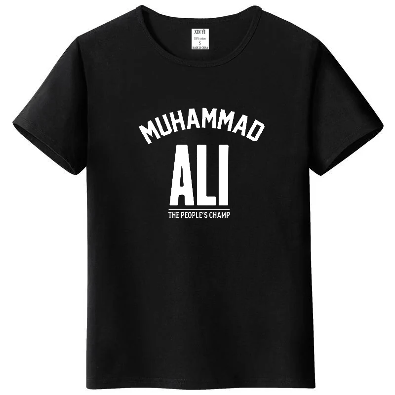 

Men top MUHAMMAD ALI T shirt Casual Clothing men Greatest Fitness short sleeve printed top cotton tee shirt plus size