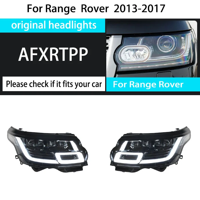 

Модернизированные автомобильные полностью светодиодные фары для Land Rover Range Rover Vogue L405 2013 2014 2015 2016 2017, аксессуары, передние светодиодные фары
