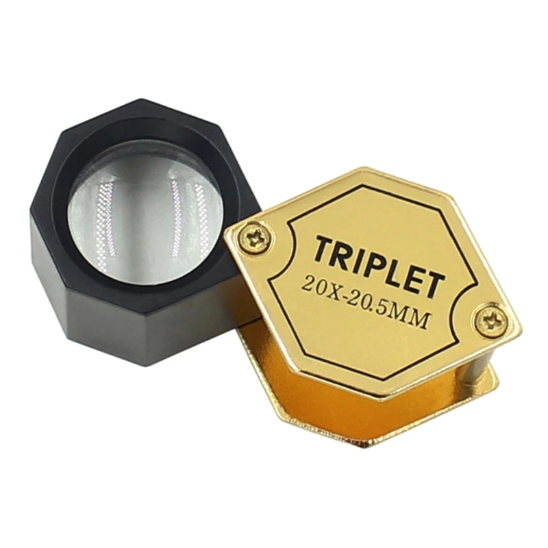 

37MD Foldable 20X 20.5mm Glass Magnifying Magnifier Pocket Jewelry Eye Loupe Glass Lens Magnifier Portbale for Jewelry Coins