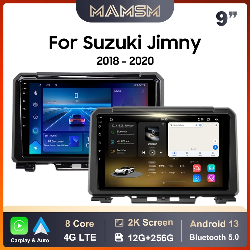 Автомобильный радиоприемник MAMSM для Suzuki Jimny 2018-2020 Android 13 Мультимедийный