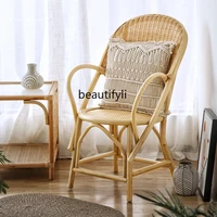 hj chair nordic creative balcony leisure chair rattan chair modern minimalist double rattan chair