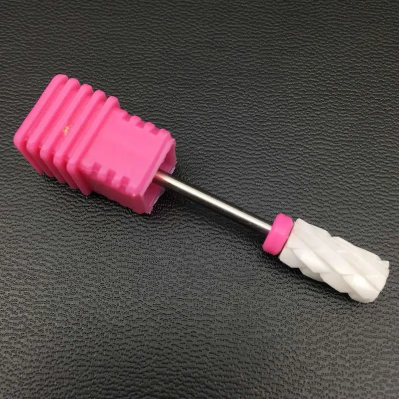Керамическая фреза для ногтей с большим цилиндром 1 шт. электрической дрели пилка