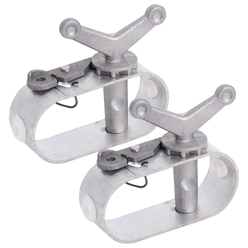 

Лебедка для крышки бассейна 2 шт., овальная сверхпрочная Лебедка для наземного бассейна, с храповым механизмом, затяжка кабеля