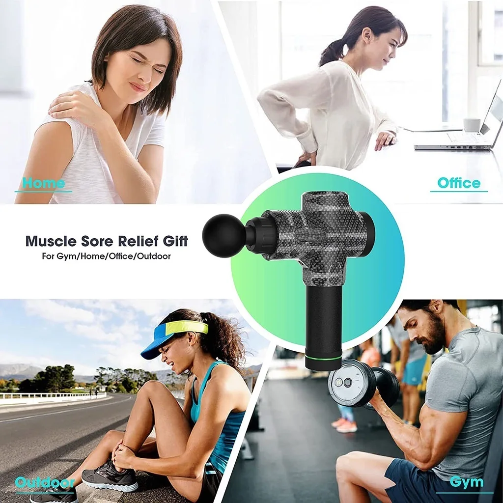 

Professional Massage Gun/Muscle Massager/Pain Sport Massage Machine /Muscle Massage Gun/30Speed 6Head