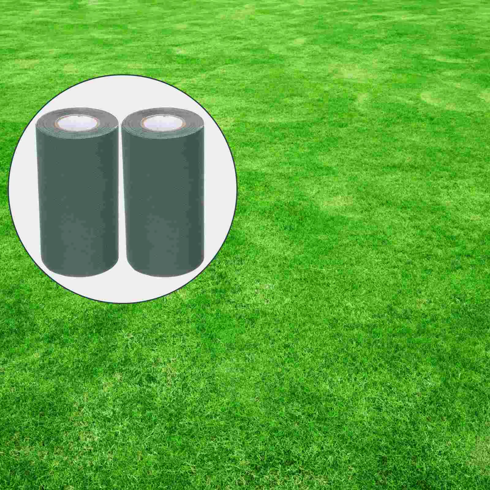 

2 Rolls Of Multi-function Self-adhesive Practical Seam Tapes Grass Jointing Tapes for School Football Field Playground Park