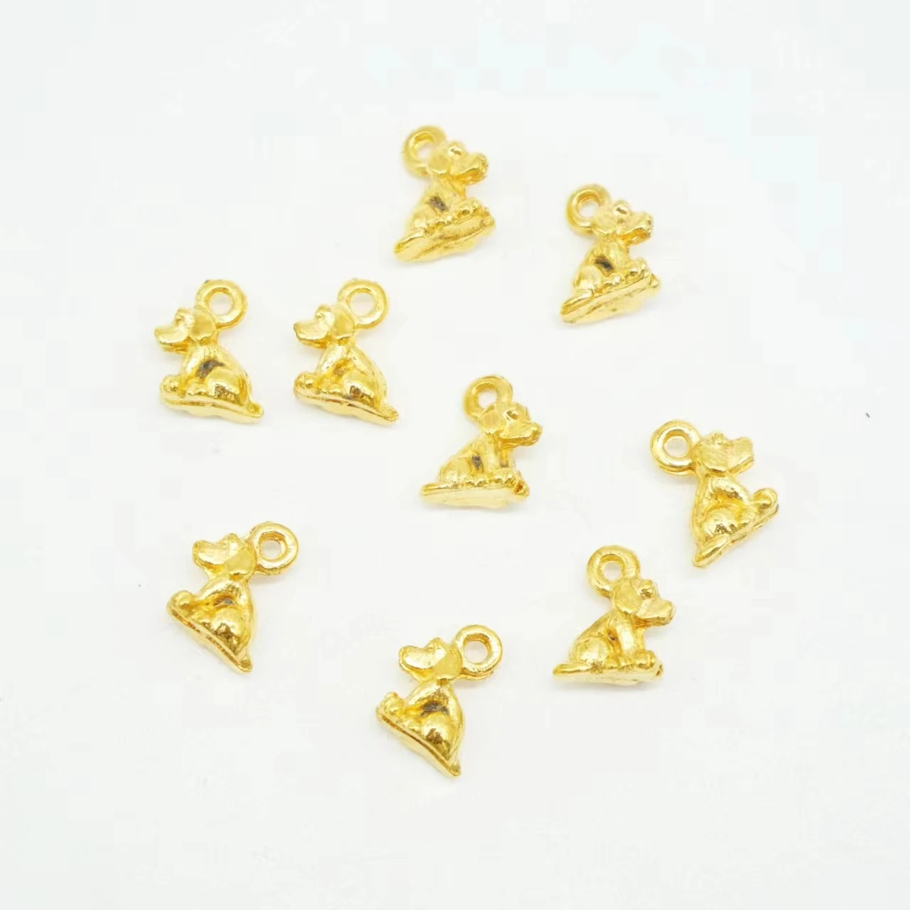 

Wholesale 37Pcs 10x7x5mm Dog Charms Animal Pendant Zinc Alloy Accessories Fit DIY Jewelry Making