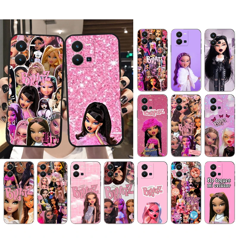 

Phone Case For VIVO Y53S Y33S Y22S Y11S Y31 Y21 Y70 Y20 Y21S Y72 Y35 Y51 Y01 V23E V21 V23 V21E Bratz Doll Case