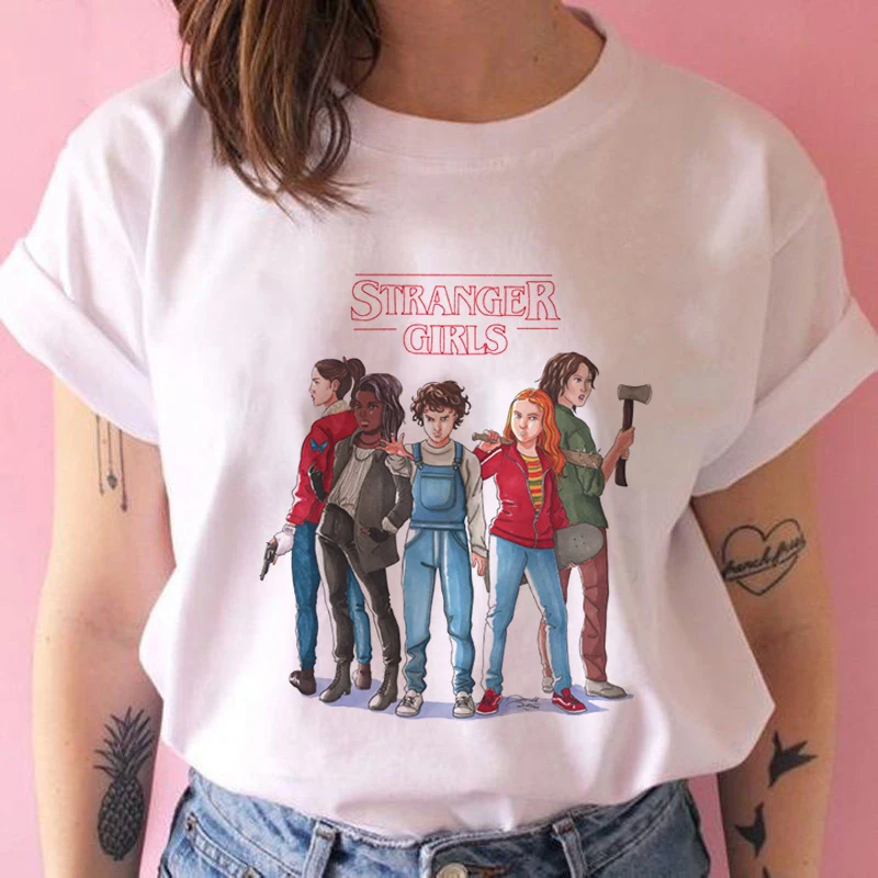 

Stranger Things Cartoon Stranger Things Printed Kids T-Shirts Kids Summer Fun T-Shirts Boys/Girls Tops Cute Short Sleeve T-Shirt