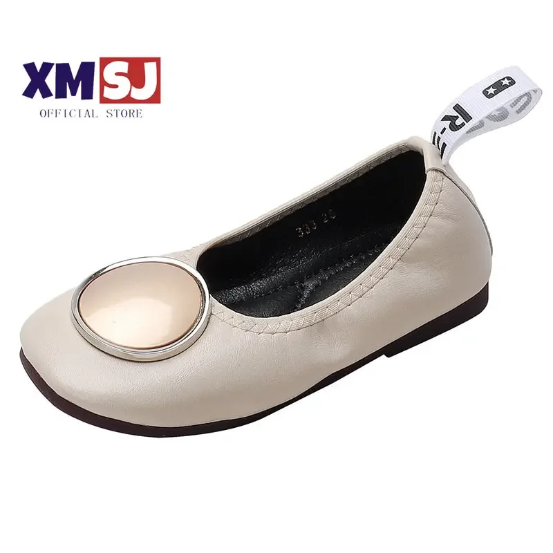 

Sweet Princess Shoes 2023 Kids Fashion Spring New Girls Korean Style Small Leather Shoes Strawberry Dance Casual Children Flats