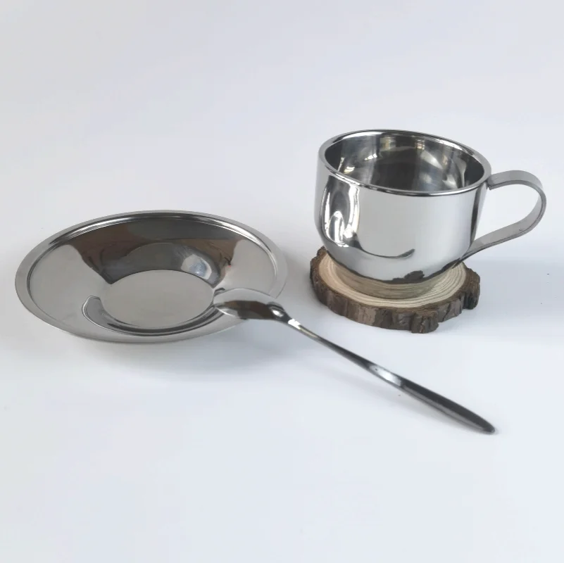 Кофейная чашка с двойными стенками из нержавеющей стали кофейная кружка