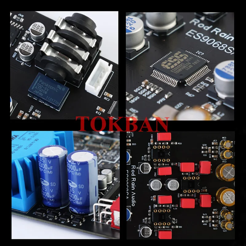 Усилитель для домашнего кинотеатра Tokban DA68 ES9068 ЦАП декодер USB Bluetooth 5.1 APTX-HD HIFI Audio