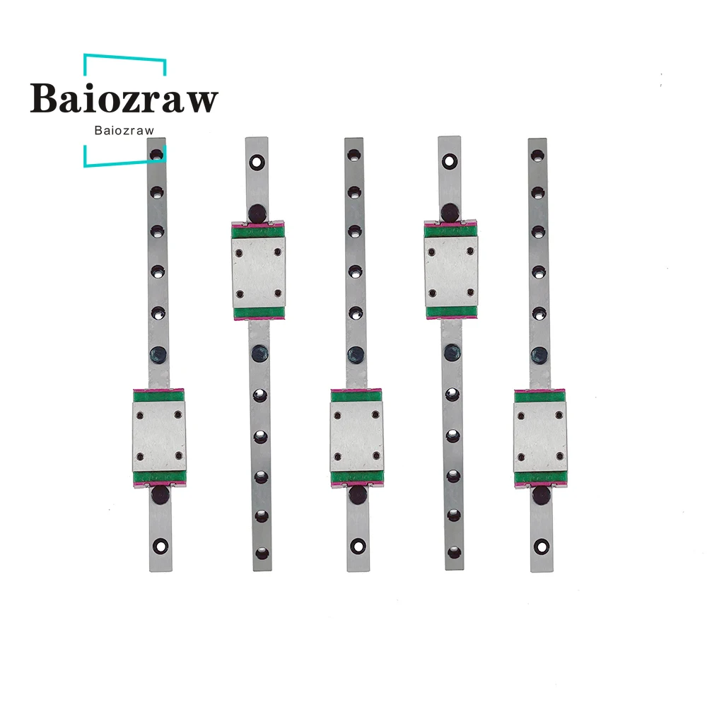 

Baiozraw V0.1 V0.2 3D printer Linear Rail MGN7H DIY Rail Kit build high quality linear slider for Voron 0.1 3D printer Parts