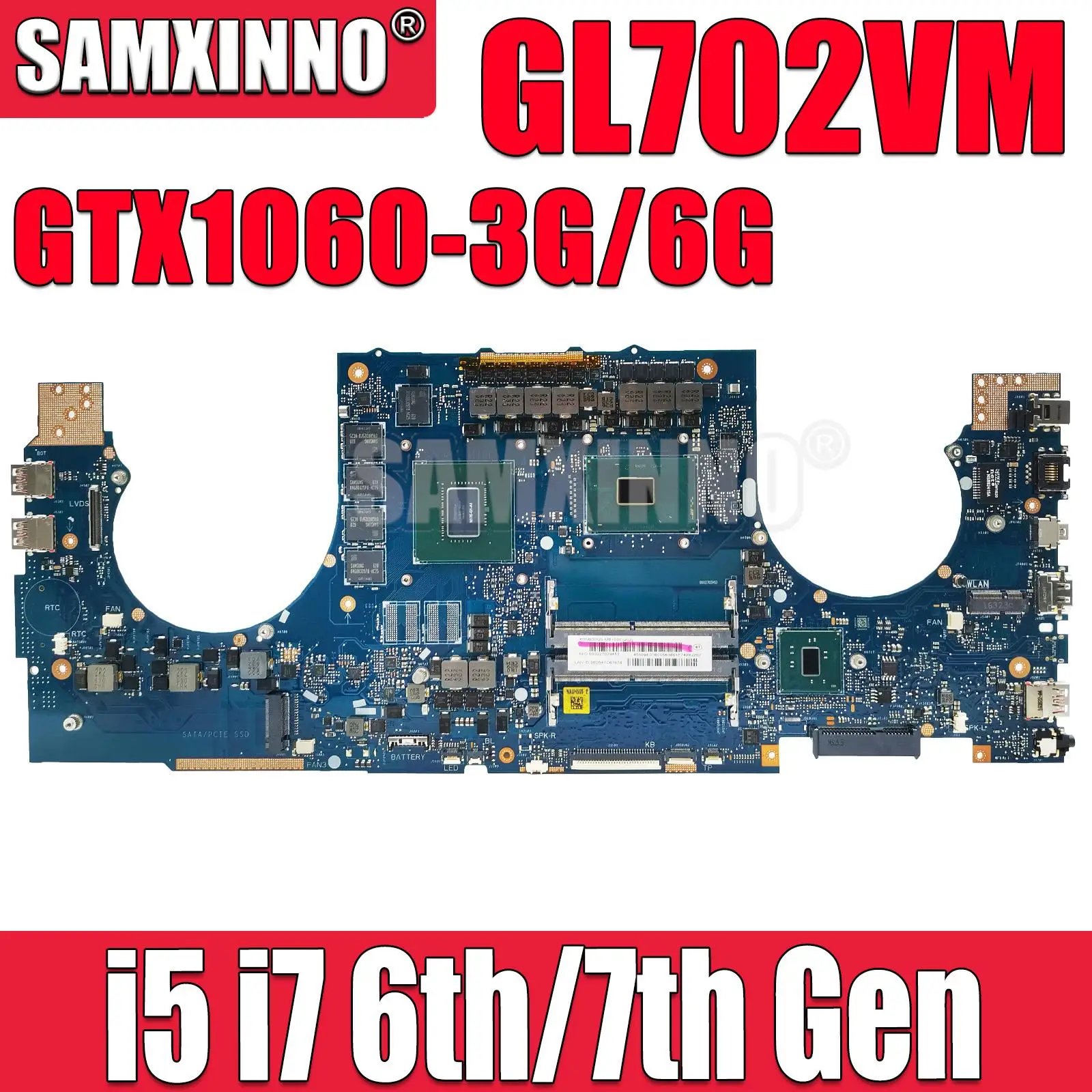 Материнская плата для ноутбука ASUS FX70V GL702VMK GL702VSK GL702VS GL702VML GL702