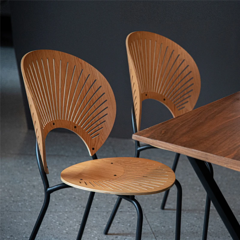 

Peacock Metal Beach Dining Chairs Patio Restaurant Modern Accent Dining Chairs Living Room Sillas Comedor Home Furniture YN50DC